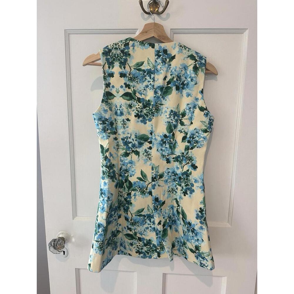 Tuckernuck Cream Top with Blue and Green Floral Print - Picture 6 of 6